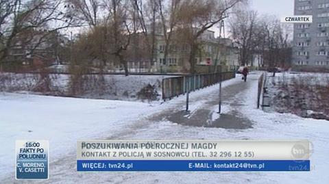 Drobne kroki policji ws. zaginionej Magdy (TVN24)