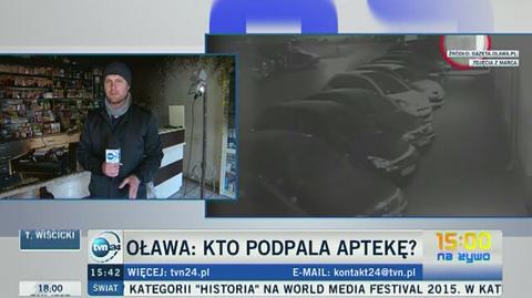 Drugie podpalenie apteki w Oławie