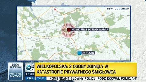 Dwie osoby zginęły w katastrofie śmigłowca