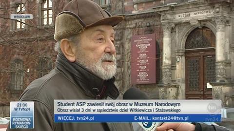 Dyrektor Muzeum Narodowego we Wrocławiu o incydencie TVN24)