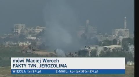 Dziennikarz Maciej Woroch o nocnych walkach w Strefie Gazy
