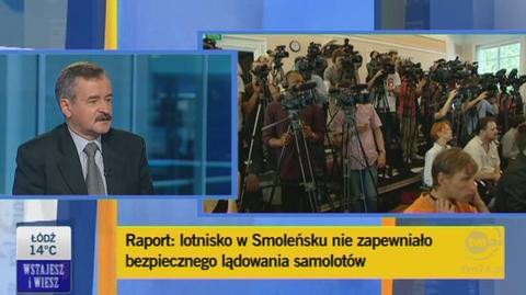 Edward Łojek: teren lotniska w Smoleńsku jest bezpieczny