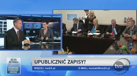 Ekspert: nie powinniśmy ujawnić stenogramów (TVN24)