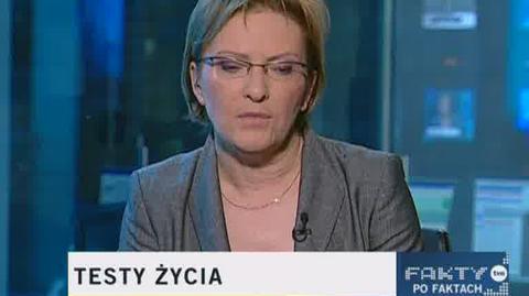 Ewa Kopacz: ci lekarze nie powinni wracać do zawodu