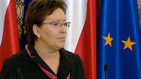 Ewa Kopacz na konferencji prasowej w Sejmie (TVN24)