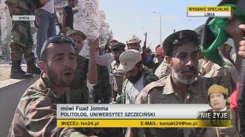 Fuad Jomma o tym, co teraz zrobią zwolennicy dyktatora (TVN24)