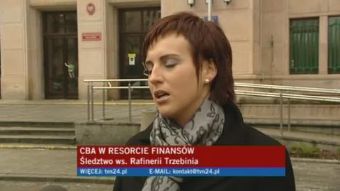 Funkcjonariusze CBA są w ministerstwie jednak szczegóły postępowania nie są mi znane - mówi rzecznika Ministerstwa Finansów, Magdalena Kobos