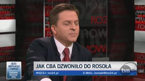 "Girzyński komentuje relację Rosoła z przeszukania CBA"