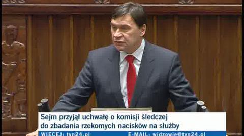 Gorąca dyskusja w Sejmie na temat komisji śledczej ds. nacisków