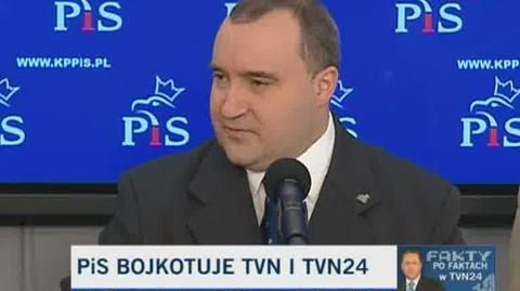 Gosiewski o bojkocie TVN i TVN24