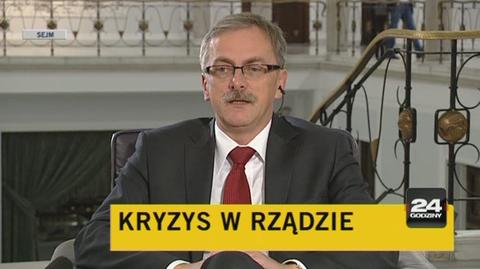 Grzegorz Dolniak o zmianach w rządzie (TVN24)