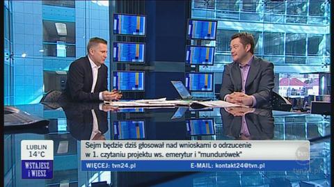Grzegorz Kajdanowicz o pracy posłów (TVN24)