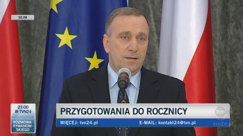 Grzegorz Schetyna o obchodach