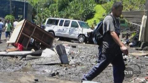 Gubernator Samoa o zniszczeniach (Reuters)