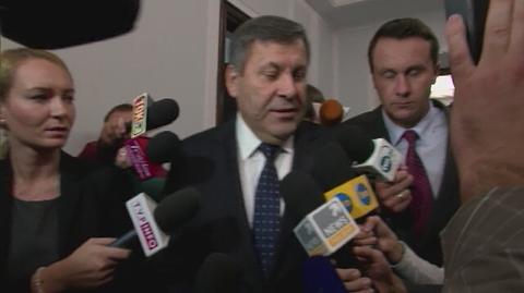 Gwałtowne zakończenie konferencji Sikorskiego, minister gospodarki usprawiedliwił tym, że rozpoczęło się posiedzenie Sejmu