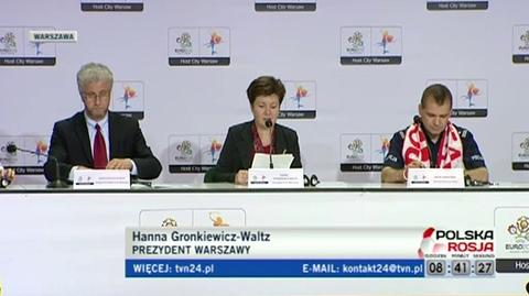 Hanna Gronkiewicz-Waltz o przygotowaniach do meczu z Rosją