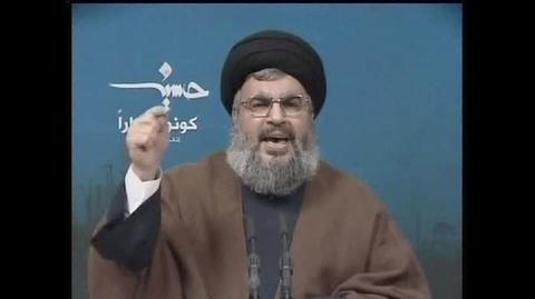 Hassan Nasrallah przywódca libańskiego Hezbollahu o arabskich "krajach uległych"