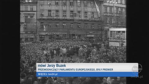 Havla wspomina Jerzy Buzek (TVN24)