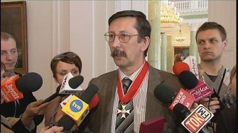 Historyk Jan Żaryn z IPN nie krył radości z wyróznienia