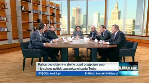 Hofman i Szejnfeld spierali się o wizję Europy (TVN24)