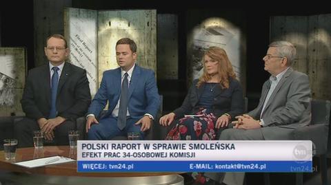 Hofman, Piekarska, Kłopotek i Nałęcz komentują raport Millera (TVN24)