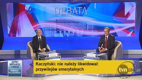 II pytanie w II rundzie: co z przywilejami emerytalnymi?