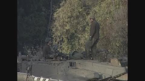 Izraelskie czołgi na granicy ze strefą Gazy