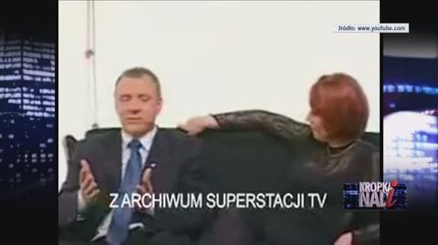 Jacek Kurski i Anna Cugier-Kotka w programie "Superstacji"