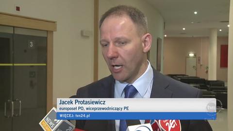 Jacek Protasiewicz o współpracy Polski z komisją PE (TVN24)