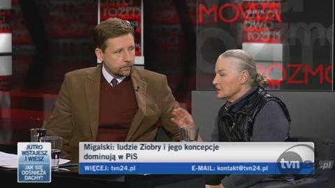 Jadwiga Staniszkis o Zbigniewie Ziobrze