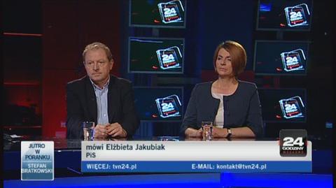 Jakubiak zgadza się z Ziobrą (TVN24)