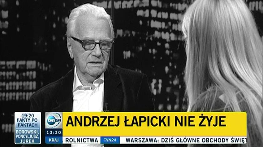 Jan Englert o Andrzeju Łapickim 