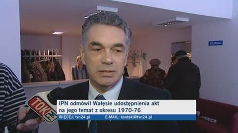 Janusz Kurtyka, prezes IPN odmawia komentarza