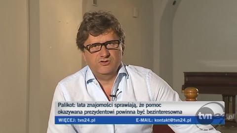 Janusz Palikot o portrecie (TVN24)