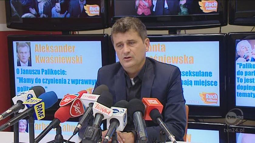 Janusz Palikot o wydanych na kampanię pieniądzach (TVN24)