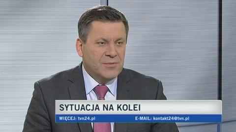Janusz Piechociński o sytyacji na kolei (TVN24)