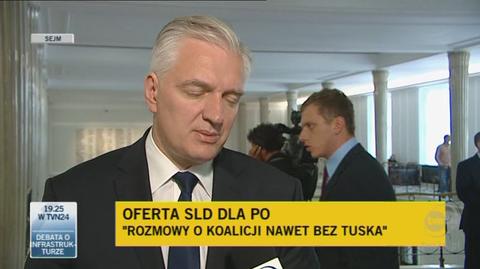 Jarosław Gowin o propozycji SLD/TVN24