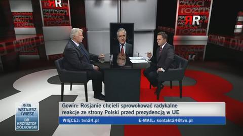 Jarosław Gowin o trzech powodach "prowokacji" Rosji (TVN24)