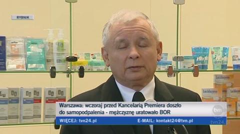 Jarosław Kaczyński o Andrzeju Ż. (TVN24)