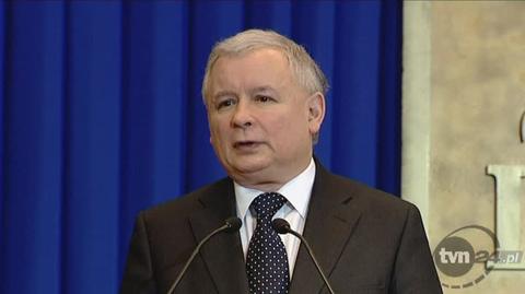 Jarosław Kaczyński o byłym marszałku Senatu