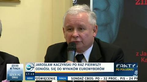 Jarosław Kaczyński uczestniczył w czwartek w spotkaniu promocyjnym książki "Czas na zmiany" 