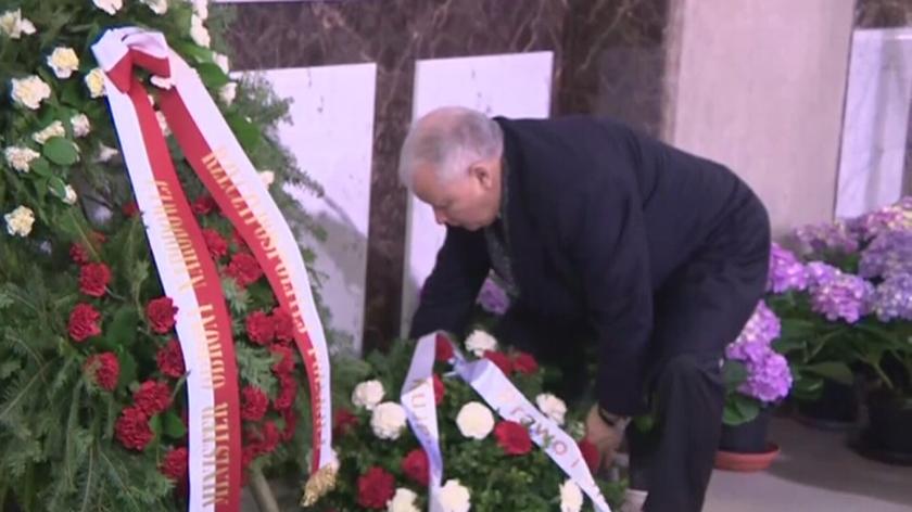 Jarosław Kaczyński złożył kwiaty w Świątyni Opatrzności Bożej