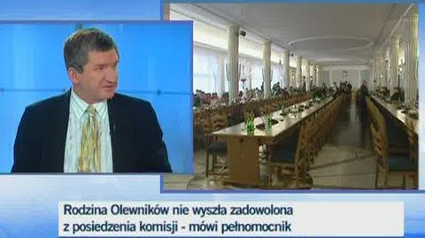 Jerzy Wenderlich nie chce w sprawę Olewników mieszać polityki