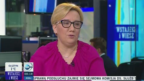 - Jesteśmy zaskoczeni wczorajszym komunikatem PKW - mówiła Małgorzata Woźniak