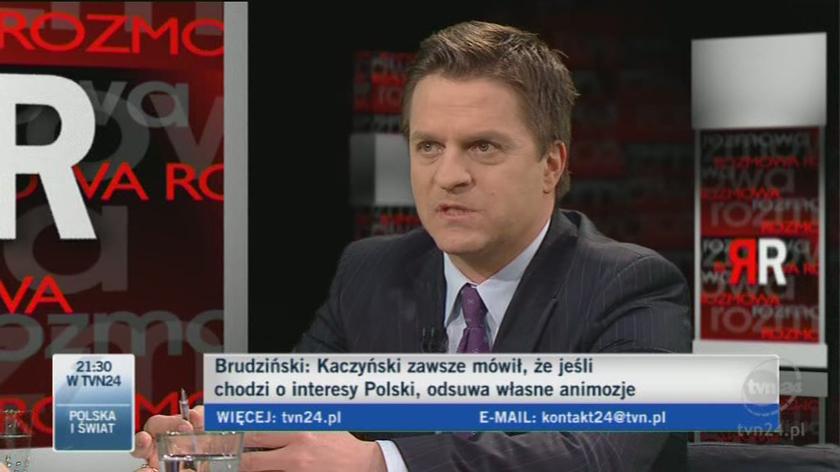 Joachim Brudziński o spotkaniu Kaczyńskiego z Obamą (TVN24)