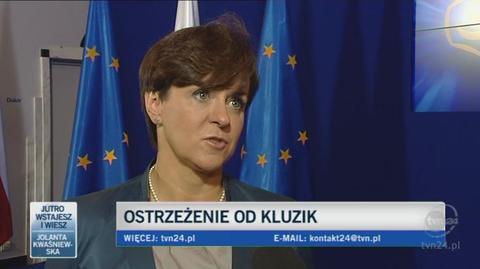 Joanna Kluzik-Rostkowska o kampanii PiS (TVN24)