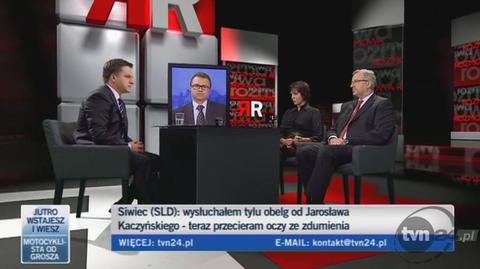 Joanna Mucha o wywiadzie Jarosława Kaczyńskiego (TVN24)