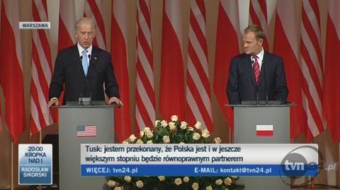 Joe Biden o sojuszu z Polską (TVN24)