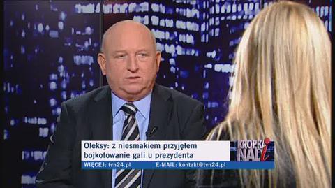 Józef Oleksy o prezydenckiej gali