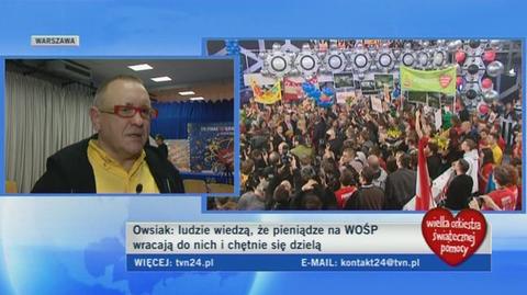Jurek Owsiak o tym czym jest dla niego WOŚP (TVN24)